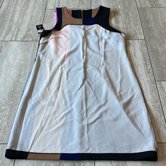 INC International Concepts,color block sheath dress,U-neck,sleevelessmini,women - Picture 7 of 8